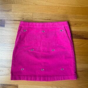 Girls Vineyard Vines Pink Corduroy Skirt